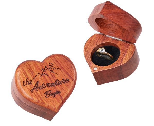Heart-shaped ring box shown in a product reference view