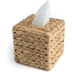 Water Hyacinth Tissue Box Holder Tissues Cube Box Cover China Factory