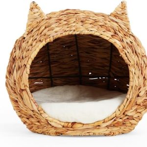 Wholesale Woven Cat Cave Bed with Cushion