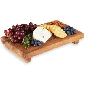 Raised Wooden Serving Board with Short Feet for Wholesale
