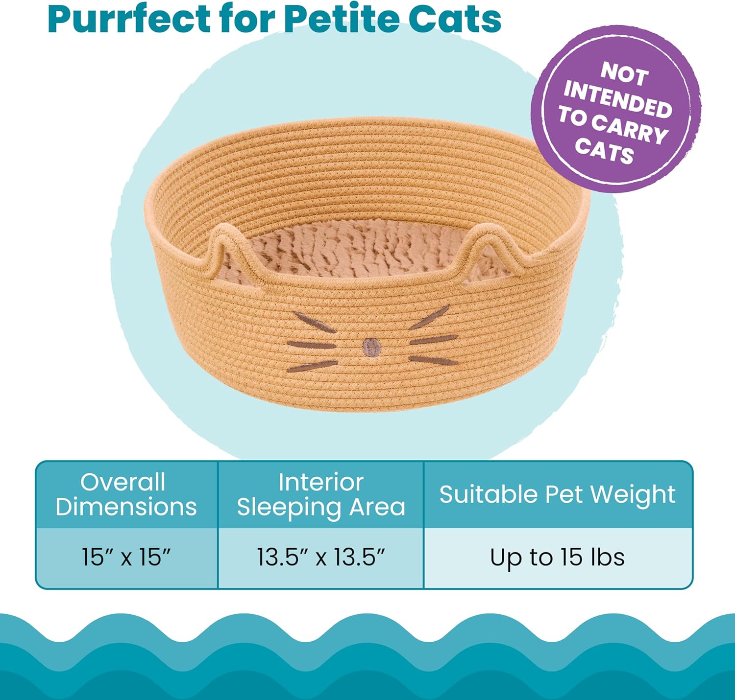 2 in 1 Cat Bed and Storage Basket with Removable Washable Cushion Plush Cotton Rope Bed for Small Cats and Kittens Indoor Use Bamboo Wooden Products Manufacturer - Image 4