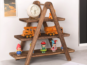 3 Tier Wooden Serving Tray Rustic Rectangle Food Display Stand Cupcake Charcuterie Holder for Wedding Party Birthday Dessert Table Decor China Products Manufacturer - Image 5