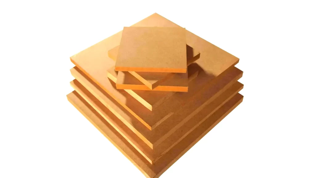 Unverarbeitete Faserplatten