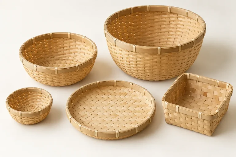 bamboo basket sizes and shapes