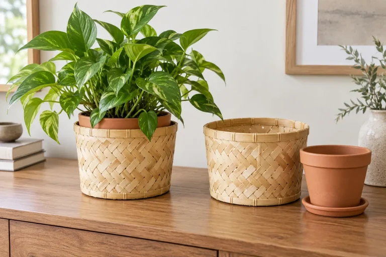 bamboo baskets for plants